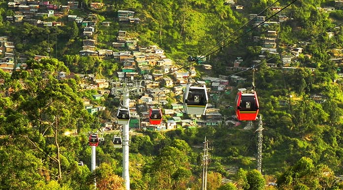 Villes avec téléphérique : Medellin